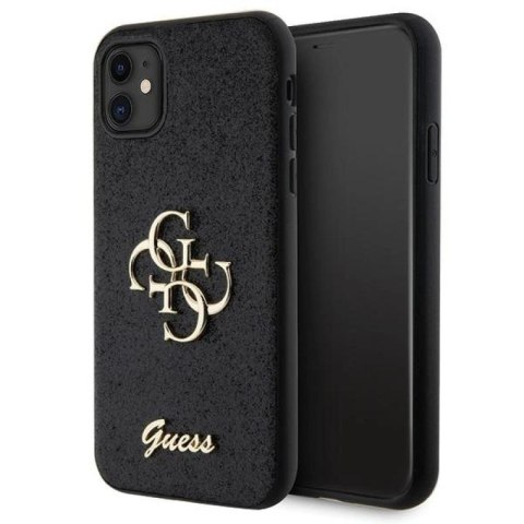 Etui Guess Glitter Script Big 4G na iPhone 11 / Xr - czarne Guess