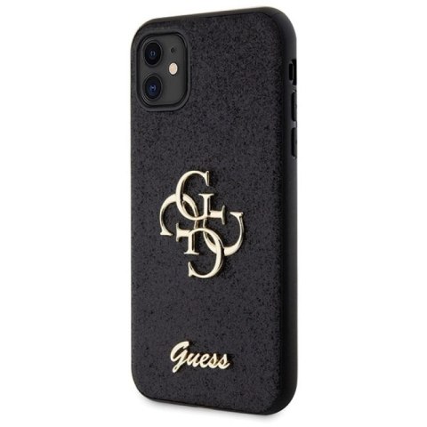 Etui Guess Glitter Script Big 4G na iPhone 11 / Xr - czarne Guess