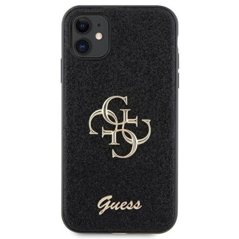 Etui Guess Glitter Script Big 4G na iPhone 11 / Xr - czarne Guess