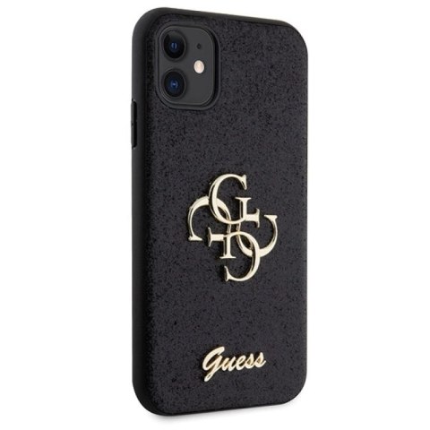 Etui Guess Glitter Script Big 4G na iPhone 11 / Xr - czarne Guess