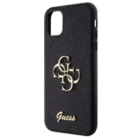 Etui Guess Glitter Script Big 4G na iPhone 11 / Xr - czarne Guess