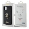 Etui Guess Glitter Script Big 4G na iPhone 11 / Xr - czarne Guess