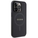 Etui Guess Saffiano MagSafe na iPhone 14 Pro - czarne Guess