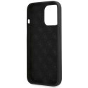 Etui Guess Silicone Script Gold Logo na iPhone 13 Pro Max - czarne Guess
