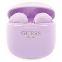 Słuchawki Bluetooth Guess Classic EST Logo TWS + stacja dokująca - fioletowe Guess