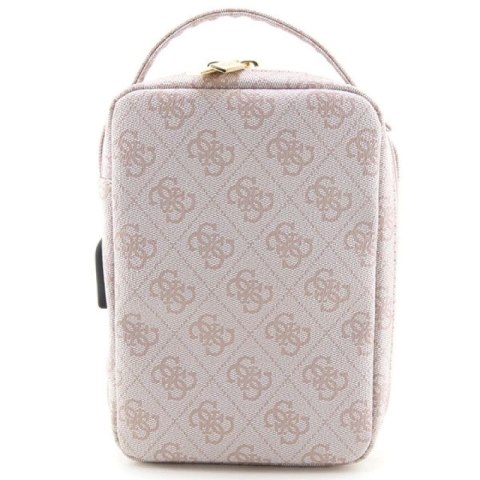 Torba organizer Guess 4G Printed Stripes - różowa