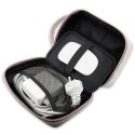 Torba organizer Guess 4G Printed Stripes - różowa