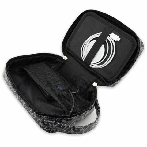 Torba organizer Guess GCube Stripes - czarna