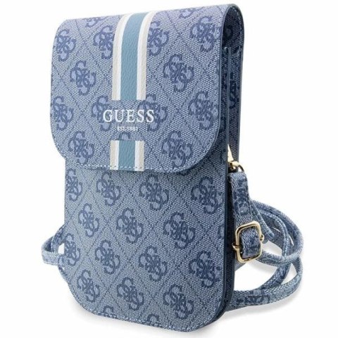 Torebka Guess 4G Stripes - niebieska