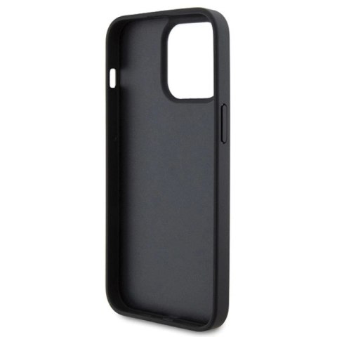 Etui Ferrari Quilted Metal Logo na iPhone 15 Pro Max - czarne Ferrari