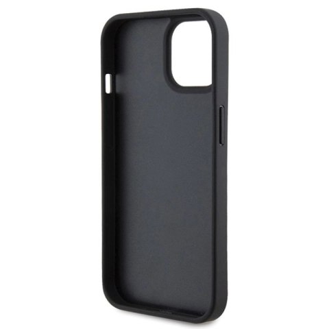 Etui Ferrari Quilted Metal Logo na iPhone 15 - czarne Ferrari