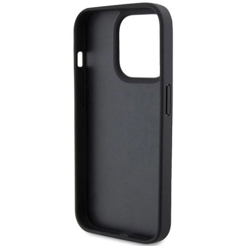Etui Ferrari Twist Metal Logo na iPhone 15 Pro - czarne Ferrari