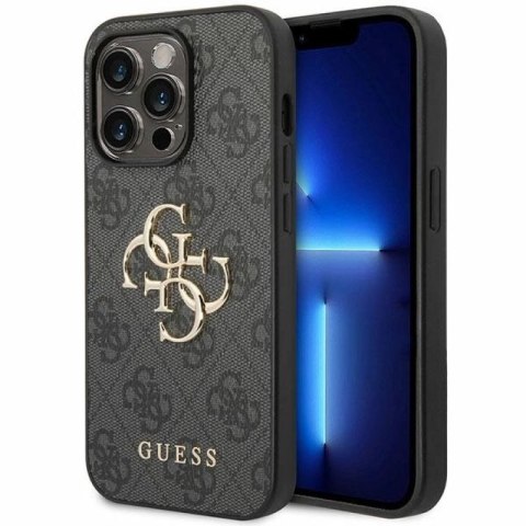 Etui Guess 4G Big Metal Logo na iPhone 15 Pro Max - szare Guess