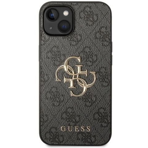 Etui Guess 4G Big Metal Logo na iPhone 15 - szare Guess
