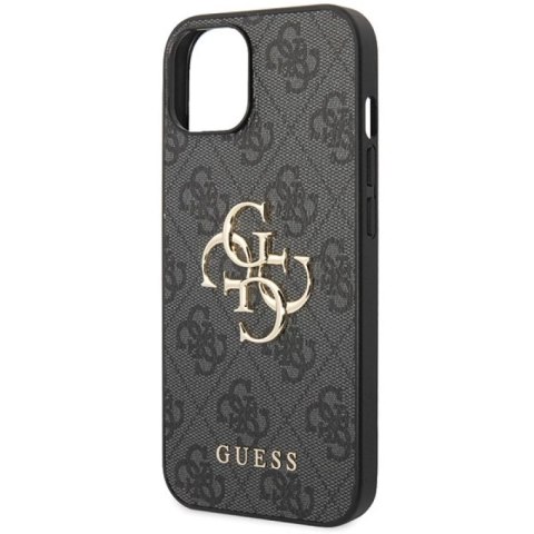 Etui Guess 4G Big Metal Logo na iPhone 15 - szare Guess