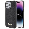 Etui Guess Disco Metal Script na iPhone 15 Pro Max - czarne Guess