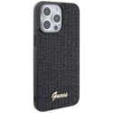 Etui Guess Disco Metal Script na iPhone 15 Pro Max - czarne Guess