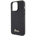 Etui Guess Disco Metal Script na iPhone 15 Pro Max - czarne Guess