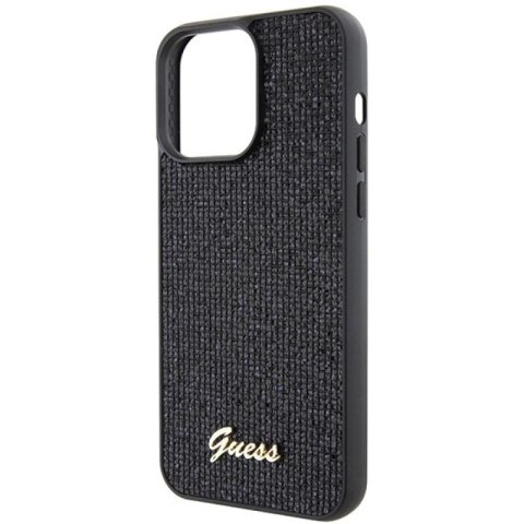 Etui Guess Disco Metal Script na iPhone 15 Pro Max - czarne Guess