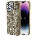 Etui Guess Disco Metal Script na iPhone 15 Pro Max - złote Guess