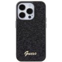 Etui Guess Disco Metal Script na iPhone 15 Pro - czarne Guess