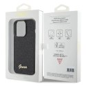 Etui Guess Disco Metal Script na iPhone 15 Pro - czarne Guess