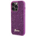 Etui Guess Disco Metal Script na iPhone 15 Pro - różowe Guess