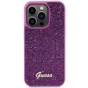 Etui Guess Disco Metal Script na iPhone 15 Pro - różowe Guess