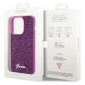 Etui Guess Disco Metal Script na iPhone 15 Pro - różowe Guess