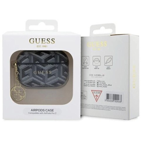 Etui Guess GCube Charm na AirPods Pro 2 - czarne Guess