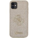 Etui Guess Glitter Script Big 4G na iPhone 11 / Xr - złote Guess