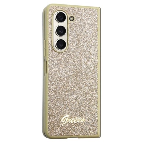 Etui Guess Glitter Script na Samsung Galaxy Z Fold 5 - złote Guess