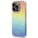 Etui Guess IML Faceted Mirror Disco Iridescent na iPhone 15 Pro - wielokolorowe Guess