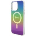 Etui Guess IML Iridescent MagSafe na iPhone 15 Pro - czarne Guess