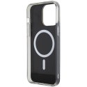 Etui Guess IML Iridescent MagSafe na iPhone 15 Pro - czarne Guess