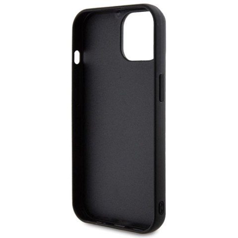 Etui Guess Quilted Metal Logo na iPhone 15 - czarne Guess