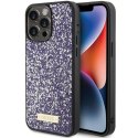 Etui Guess Rhinestone Metal Logo na iPhone 15 Pro Max - różowe Guess