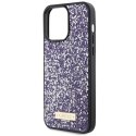 Etui Guess Rhinestone Metal Logo na iPhone 15 Pro Max - różowe Guess