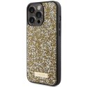 Etui Guess Rhinestone Metal Logo na iPhone 15 Pro Max - żółte Guess