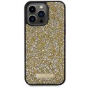 Etui Guess Rhinestone Metal Logo na iPhone 15 Pro Max - żółte Guess