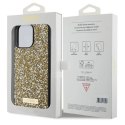 Etui Guess Rhinestone Metal Logo na iPhone 15 Pro Max - żółte Guess