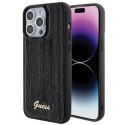 Etui Guess Sequin Script Metal na iPhone 15 Pro Max - czarne Guess