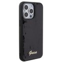 Etui Guess Sequin Script Metal na iPhone 15 Pro Max - czarne Guess