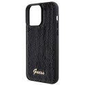 Etui Guess Sequin Script Metal na iPhone 15 Pro Max - czarne Guess