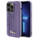 Etui Guess Sequin Script Metal na iPhone 15 Pro Max - fioletowe Guess