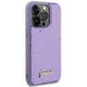 Etui Guess Sequin Script Metal na iPhone 15 Pro Max - fioletowe Guess