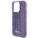 Etui Guess Sequin Script Metal na iPhone 15 Pro Max - fioletowe Guess