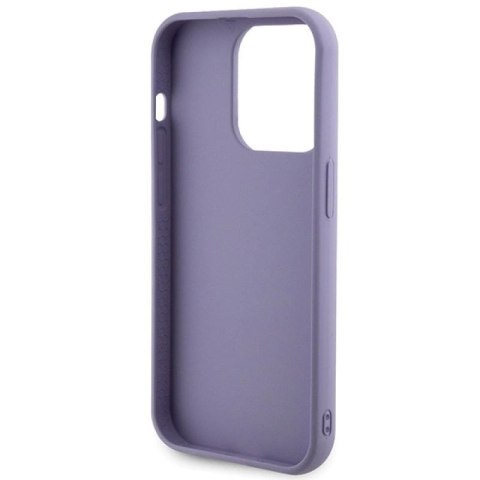 Etui Guess Sequin Script Metal na iPhone 15 Pro Max - fioletowe Guess