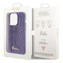 Etui Guess Sequin Script Metal na iPhone 15 Pro Max - fioletowe Guess