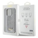 Etui Guess Sequin Script Metal na iPhone 15 Pro Max - srebrne Guess